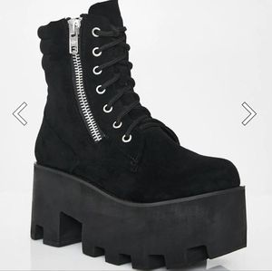 Dolls Kill Current Mood Chunky Platform Greenpoint boots